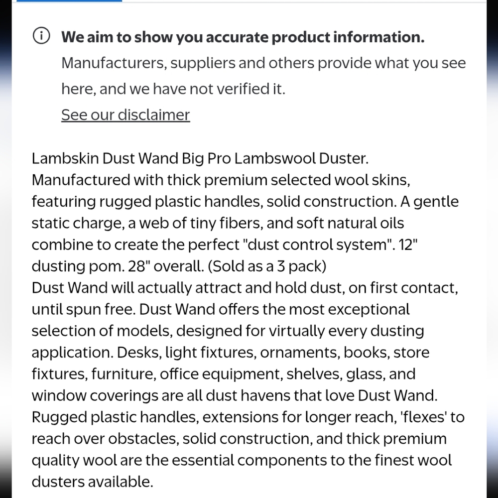 NEW Dust Wand Lambswool Duster - Picture 6 of 6